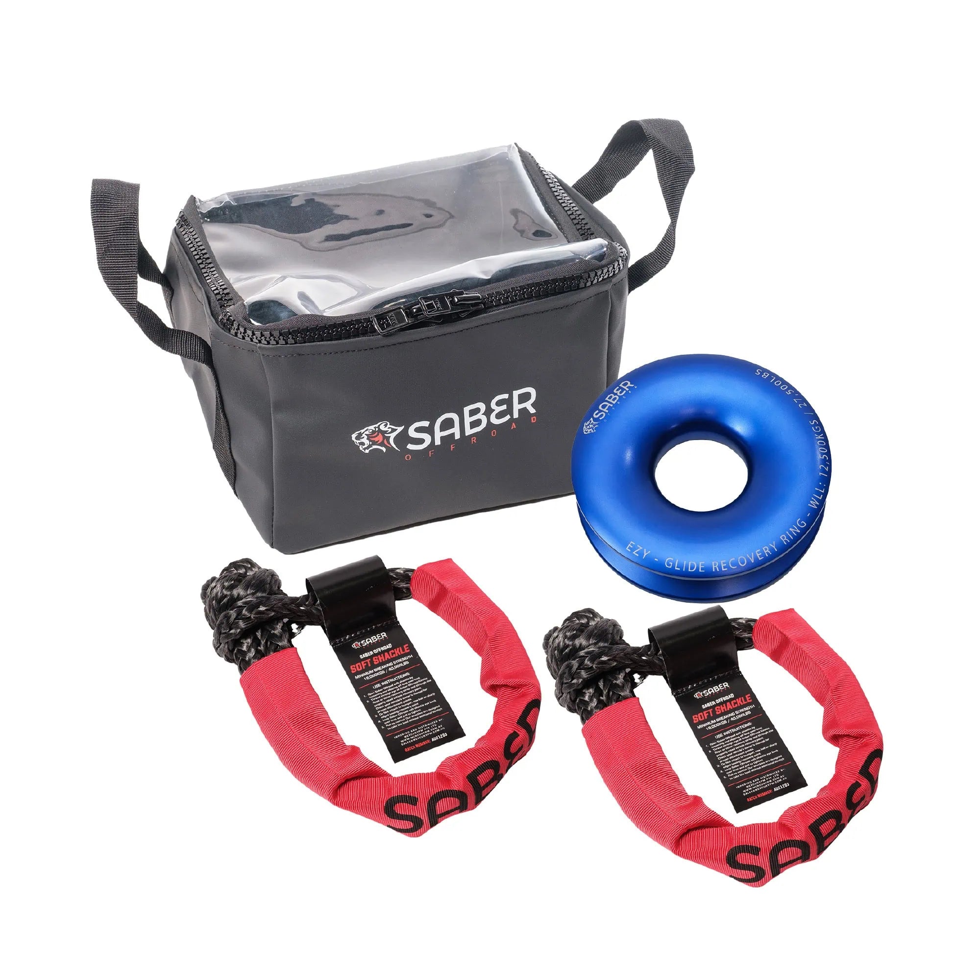 Ezy-Glide Recovery Ring + Twin 18k Sheath Soft Shackle Kit