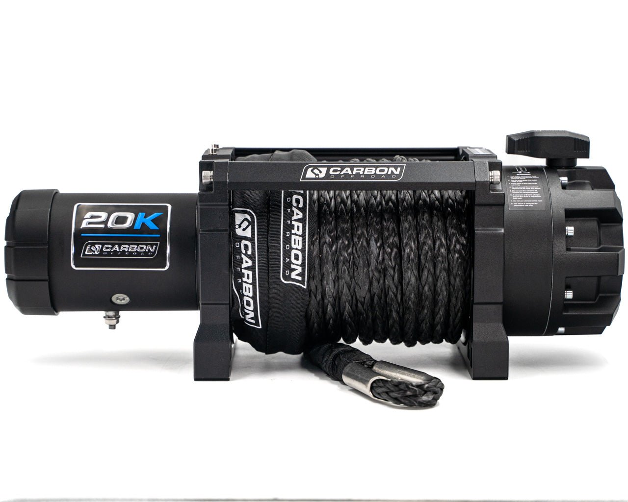 Carbon Scout Pro - 20000lb Extreme Duty Truck Winch - CW - XD20BLK 2