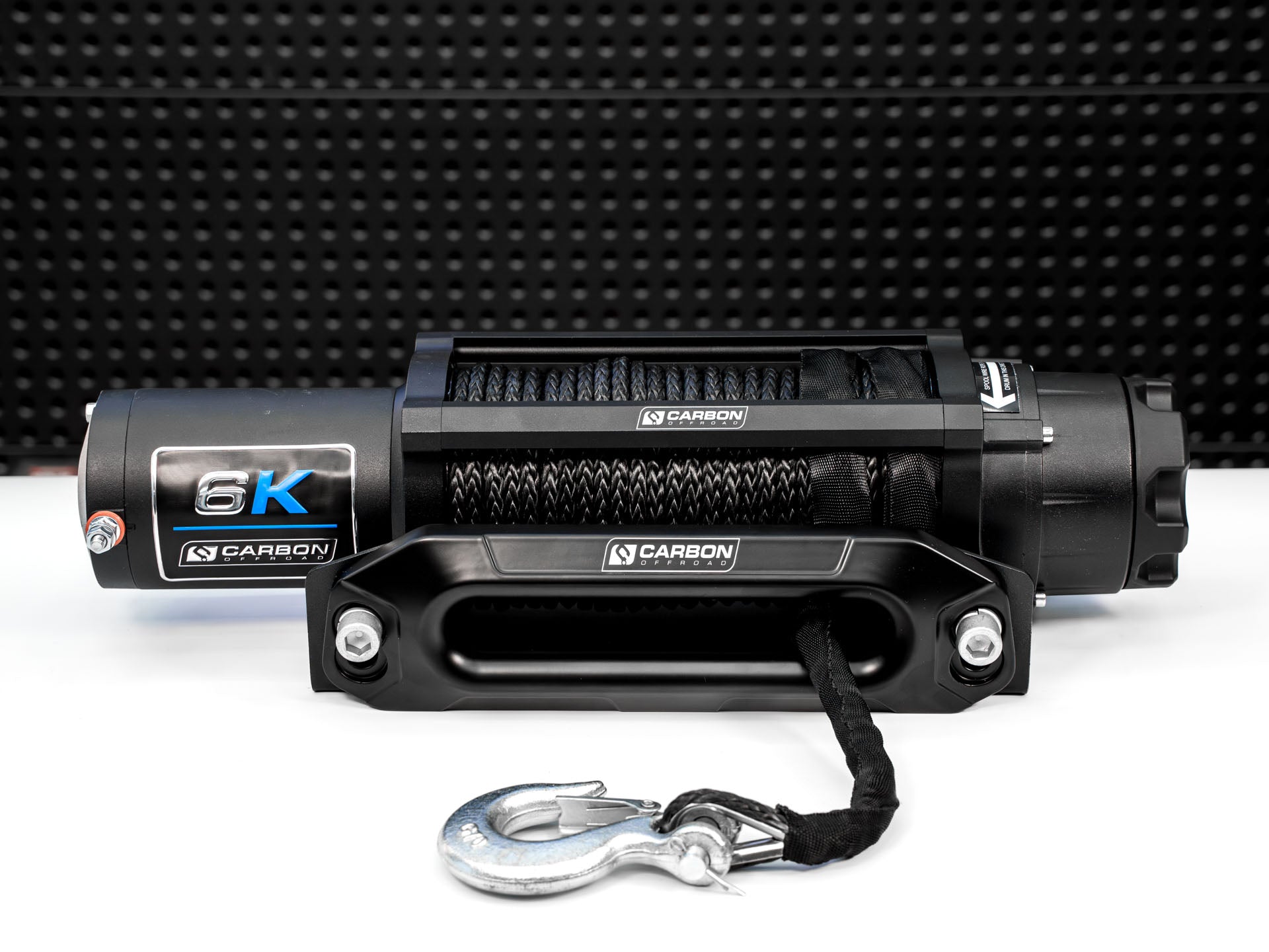 Carbon Offroad Long Drum 6000lb ATV/Small 4X4 Winch - CW - XD6L 1