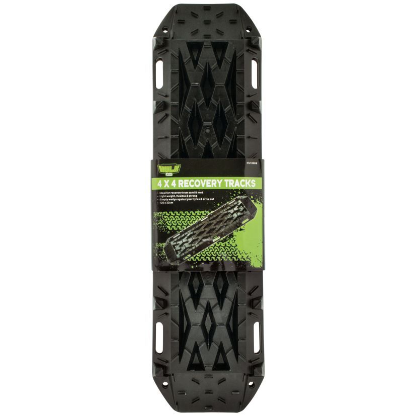4x4 Nylon Recovery Tracks (2pk) - Black