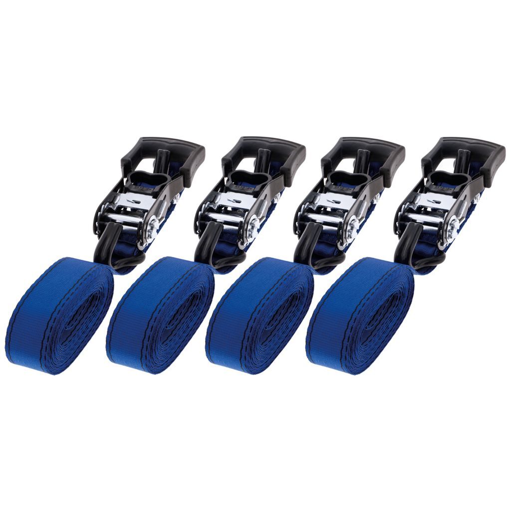 Heavy Duty Ratchet Tiedown Straps (4pk)