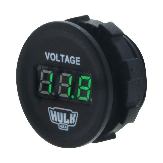 Voltmeter 5-30v Dc Green Led 29mm Dia
