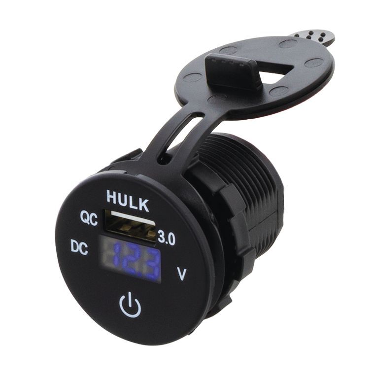 Dc Voltmeter, Qc3.0 Usb Socket & Touch Switch