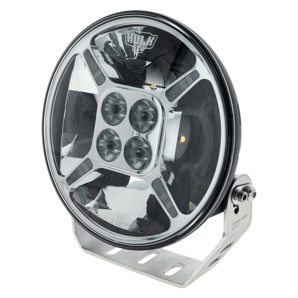 9" Round Led Driving Lamp Chrome