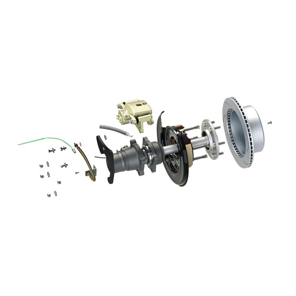 Toyota Hilux Kun25/26 Rear Drum To Disc Brake Conversion Kit (Double Row Wheel Bearing)