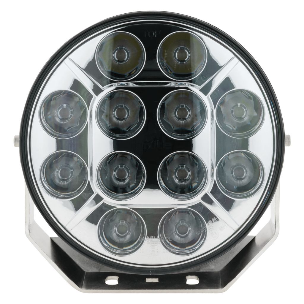9" Led Driving Lamp Spot Beam 8 Deg 9-36v 120watt Chrome Face 12 Leds 12,000 Lumens