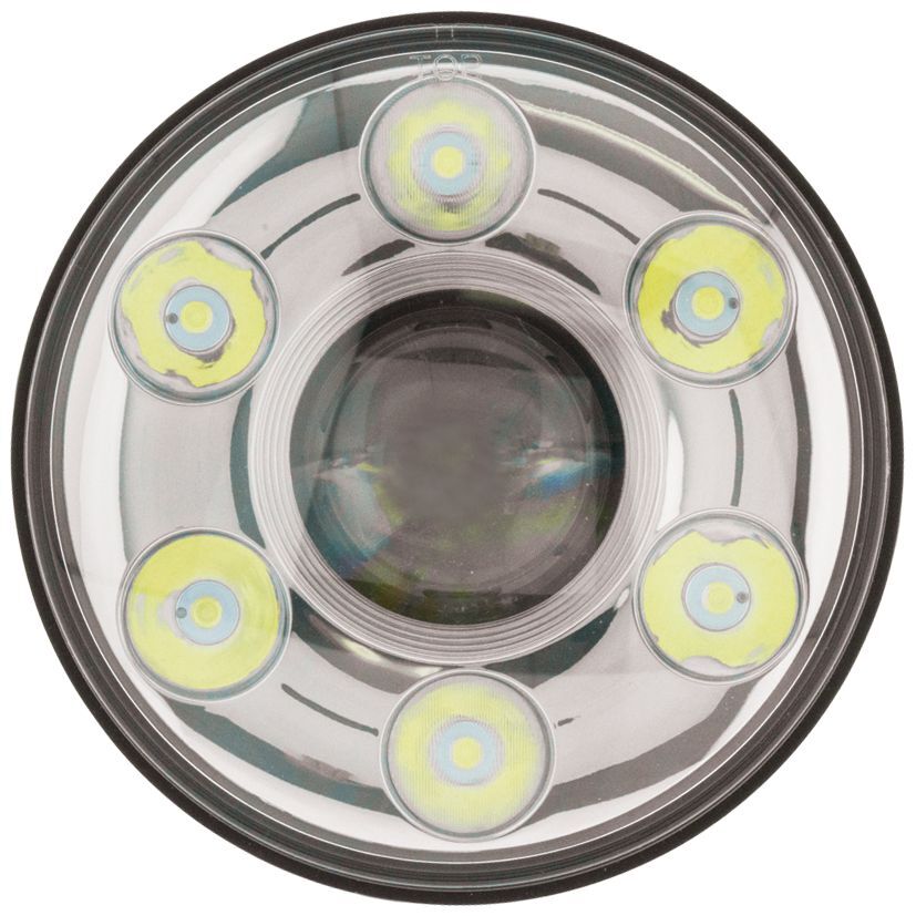 Ignite 7 Inch Round Led Head Light - Chrome Fascia