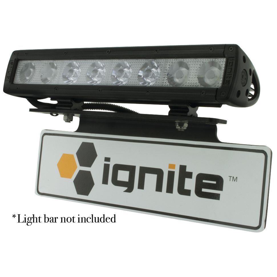 Licence Plate Bracket Suits Single Row Led Driving Lamp Lightbar