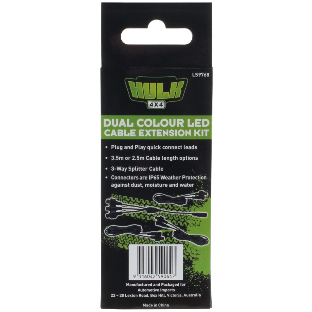 Dual Colour LED Extension Cable Kit