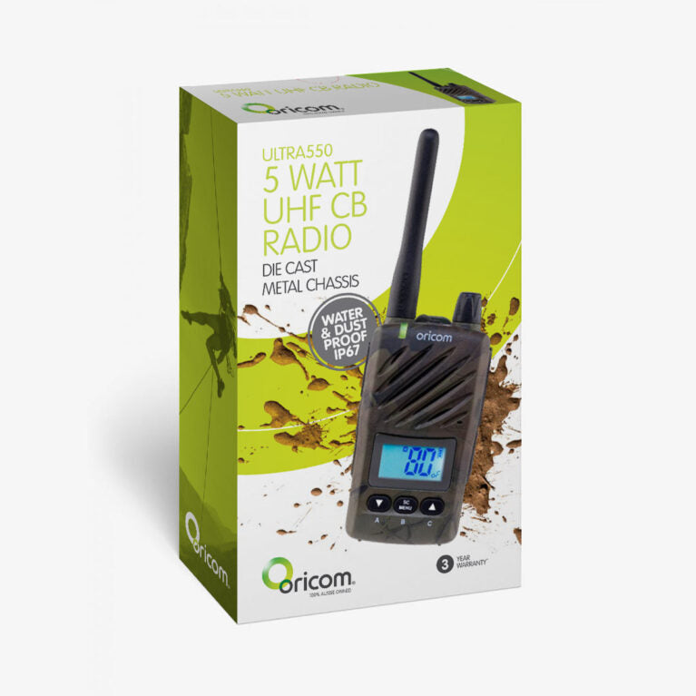 Ultra550 Camo Waterproof 5 Watt Handheld UHF Cb Radio