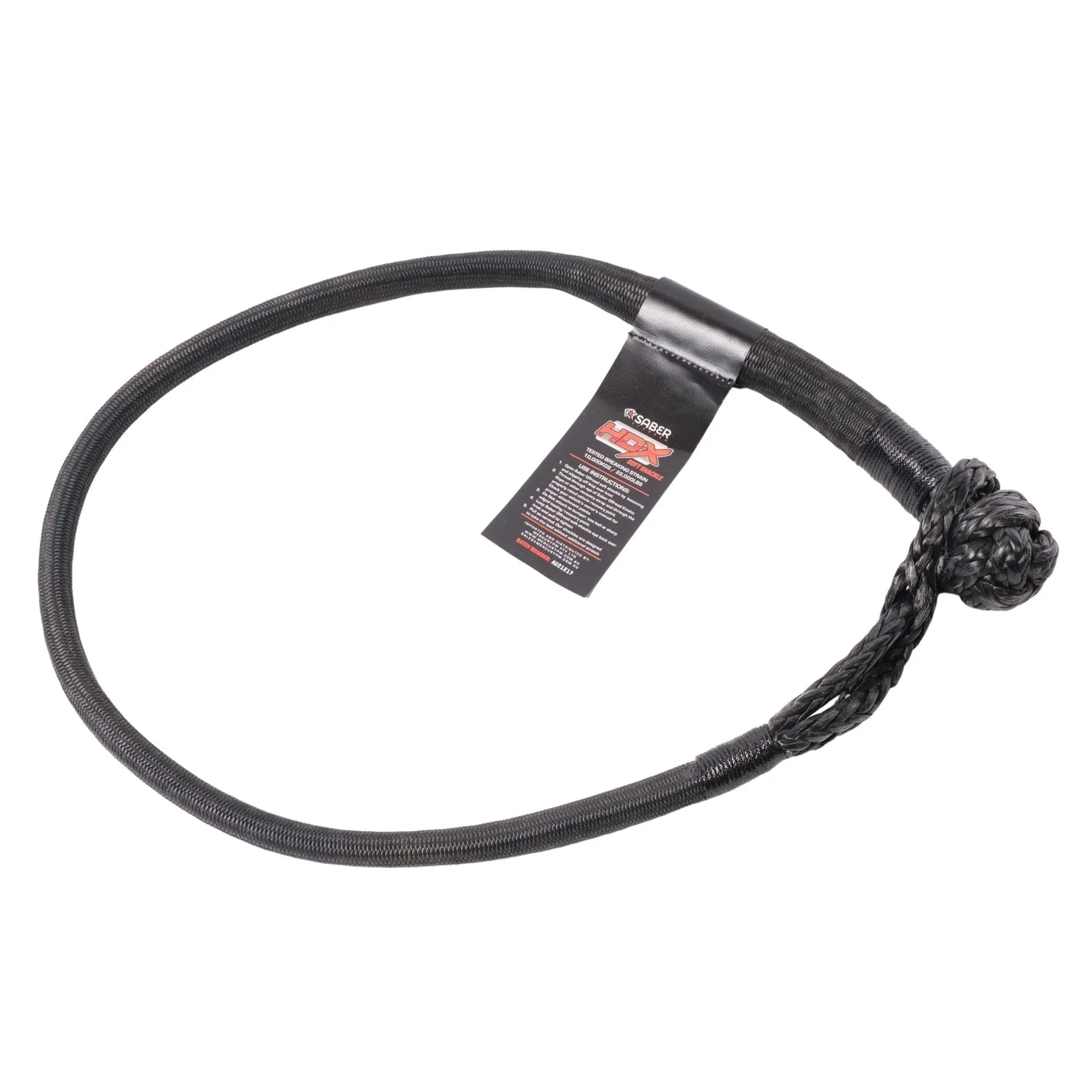 10,000kg Long Hdx Soft Shackle With Technora Binding