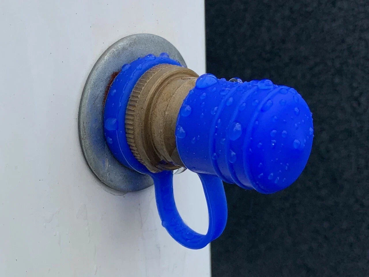 Silcone Dust Caps for Taps & hose joiners, caravans, campers - 5 pack Blue