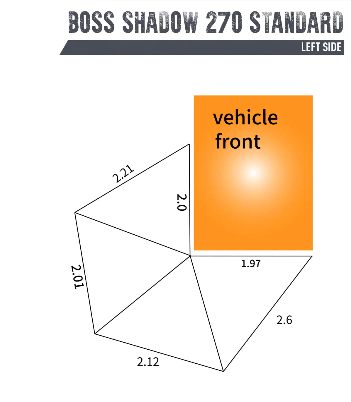 Boss Shadow 270 Standard Awning With Zip Rtt Entry