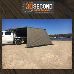30 Second Wing Awning solid Wall