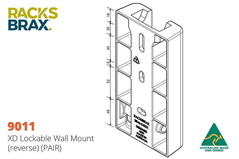 XD Lockable Wall Mounts (9011)