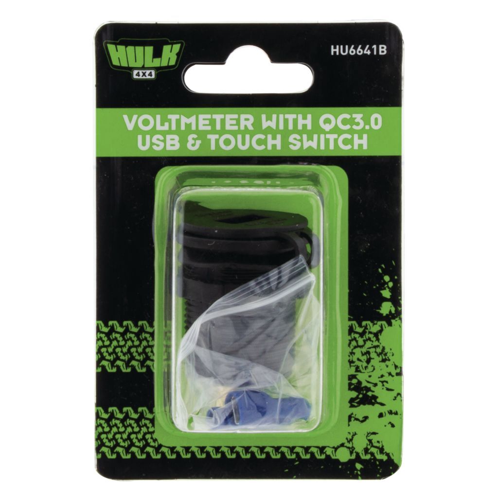 DC Voltmeter, Qc3.0 Usb Socket & Touch Switch