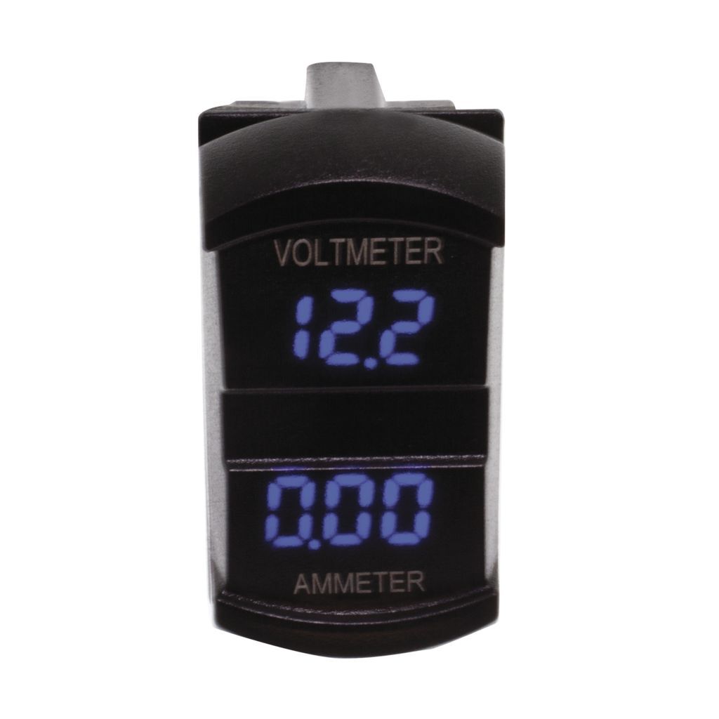 Switch Size Dual Voltmeter & Ammeter