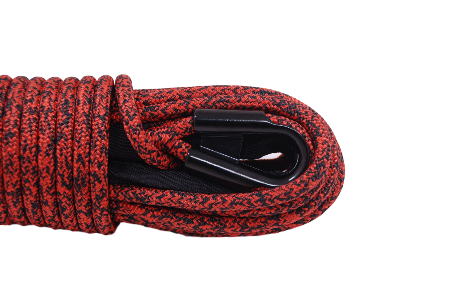 Carbon Offroad Next Gen 24 x 11mm Low mount winch rope kit - Red black mix colour