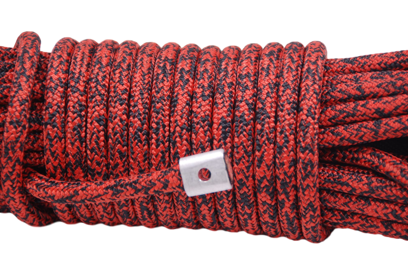 Carbon Offroad Next Gen 24 x 11mm Low mount winch rope kit - Red black mix colour