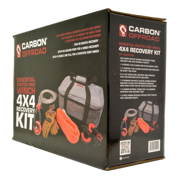 Carbon V.3 12000lb Winch Red Hook and Recovery Combo Deal