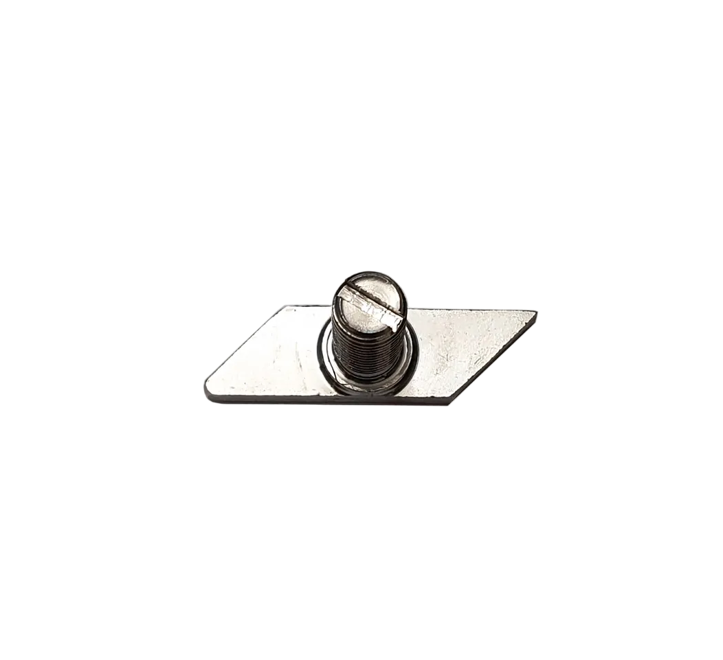 Stainless steel bracket with Racks Brax branding on a white background