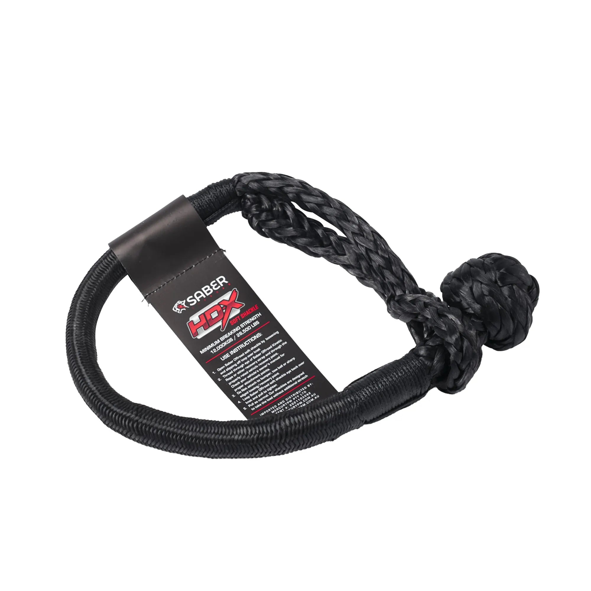 12,000KG HDX Soft Shackle with Technora Binding