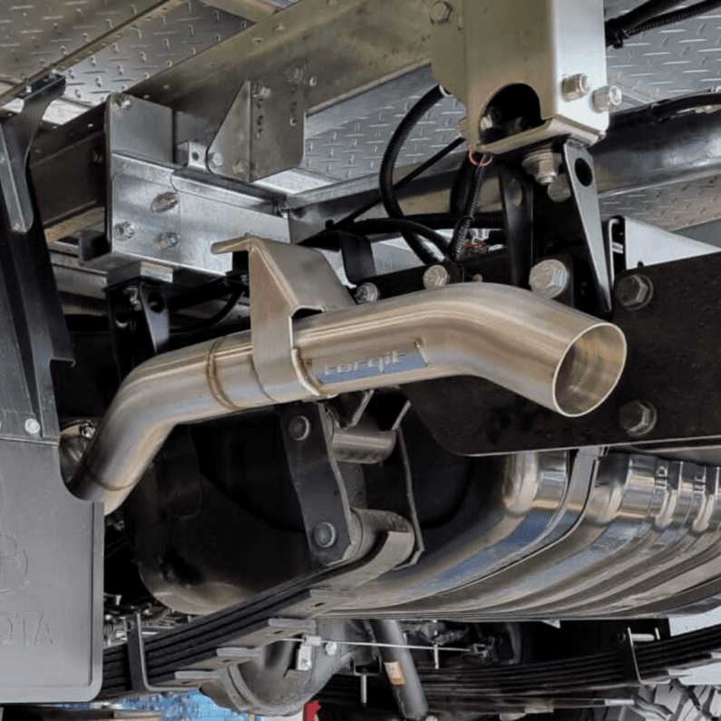3" Turbo Back Exhaust - Louder option - Toyota - 79 Series 4.5L V8 TD Single Cab 03/2007 - 07/2016