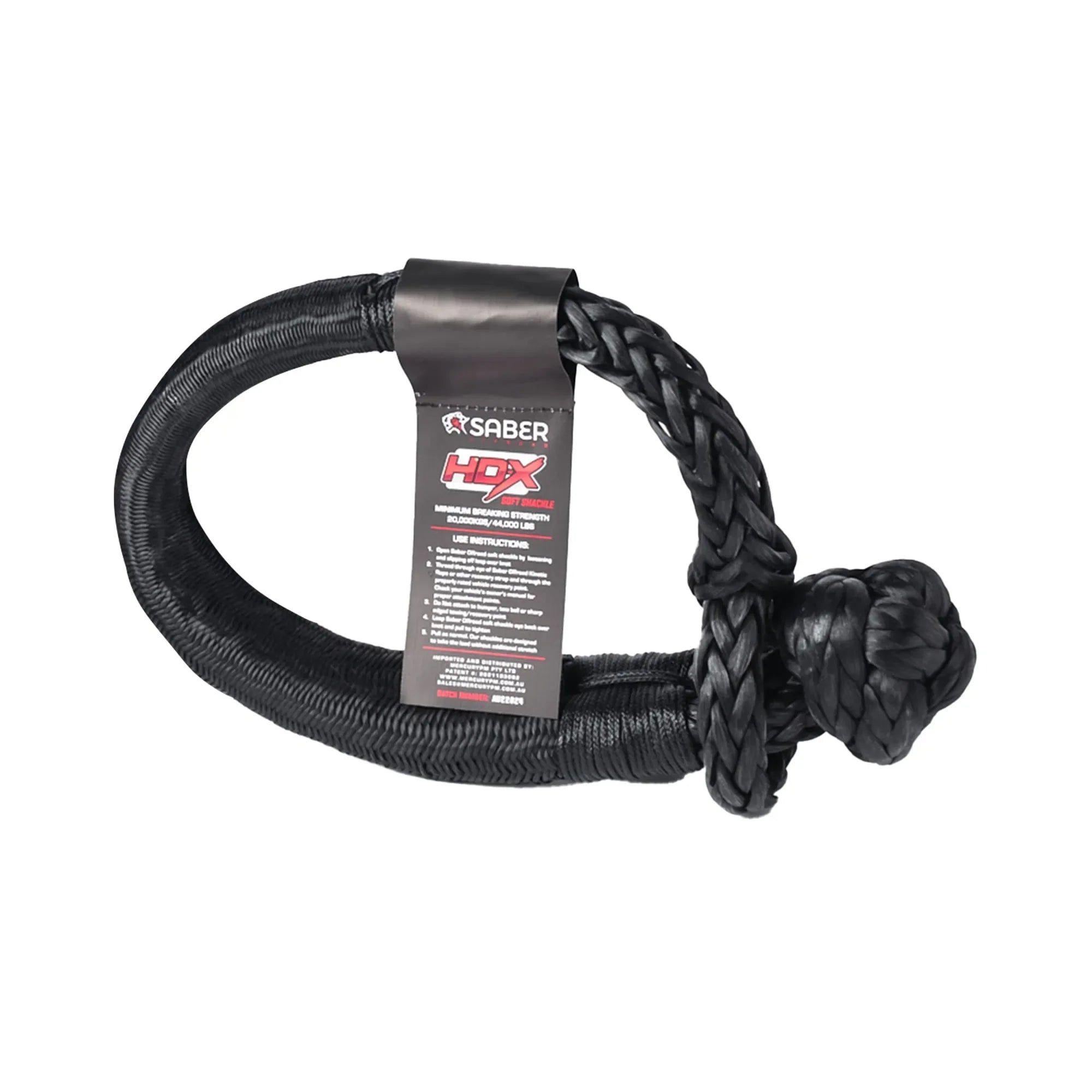 20,000KG HDX Soft Shackle with Technora Binding