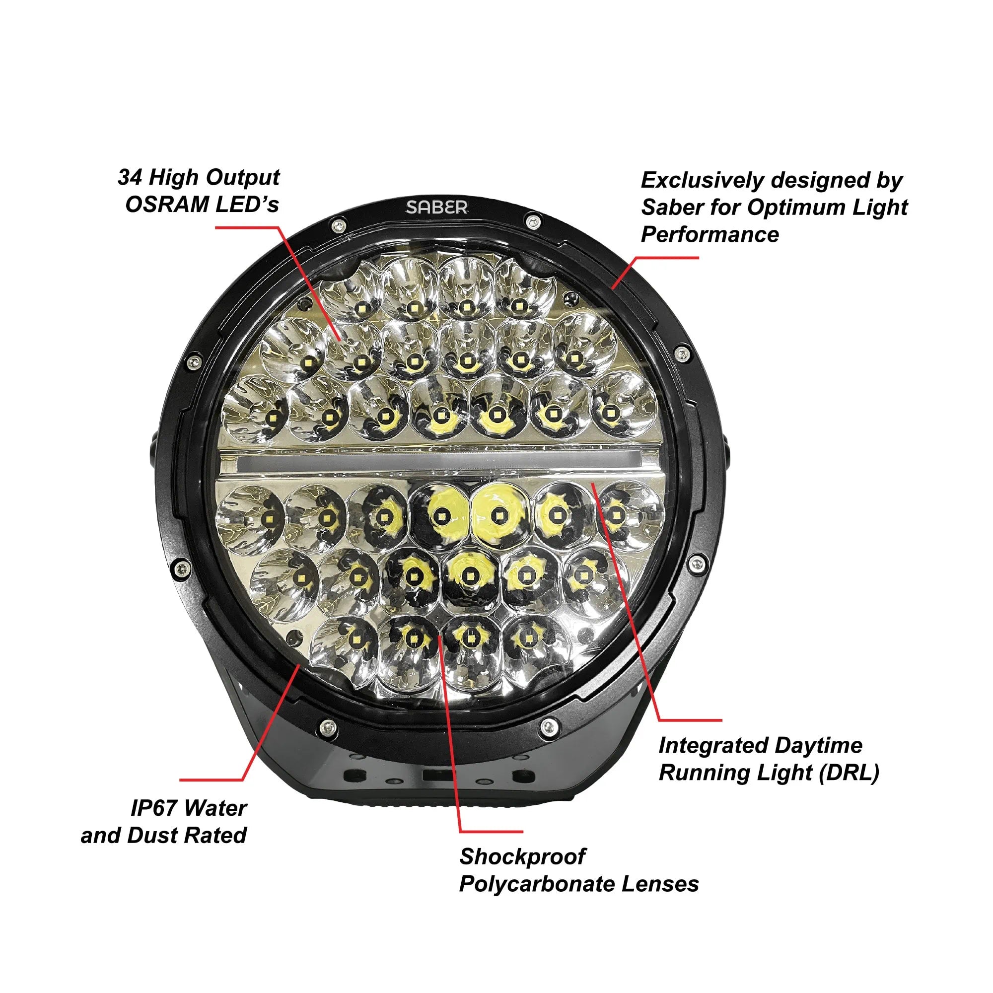 9€³ Driving Light  Combo Beam
