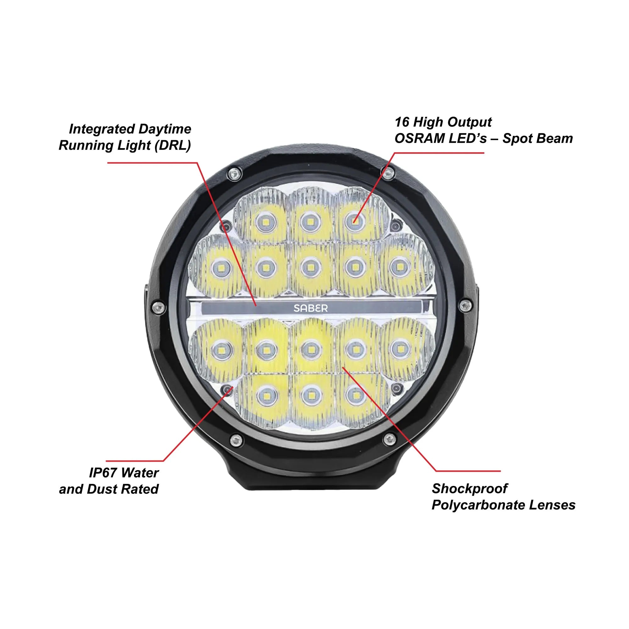 7€³ Driving Light  Spot Beam