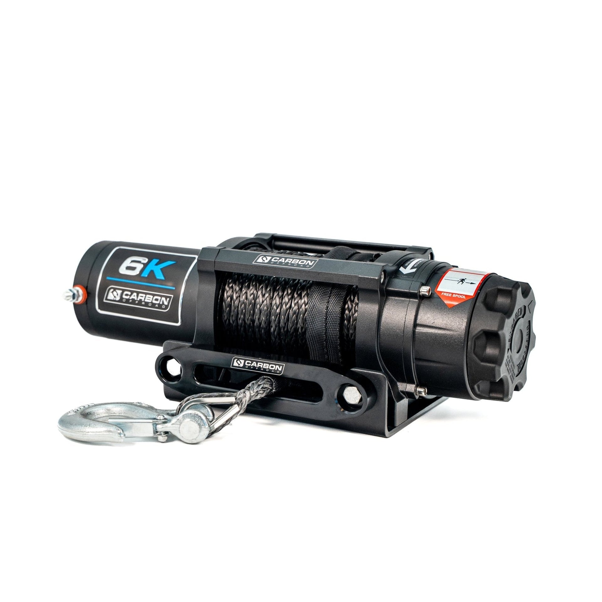 Carbon Offroad 6000lb Atv/Small 4x4 Winch 24v