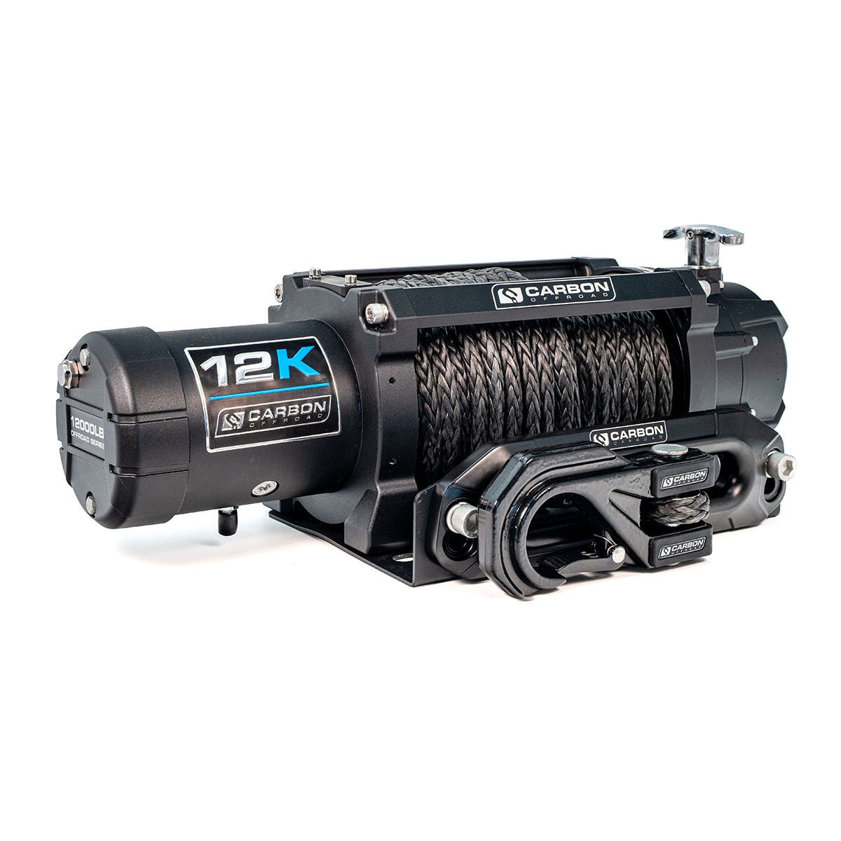 Carbon 12k - 12000lb Winch V3X With Megapro Hook