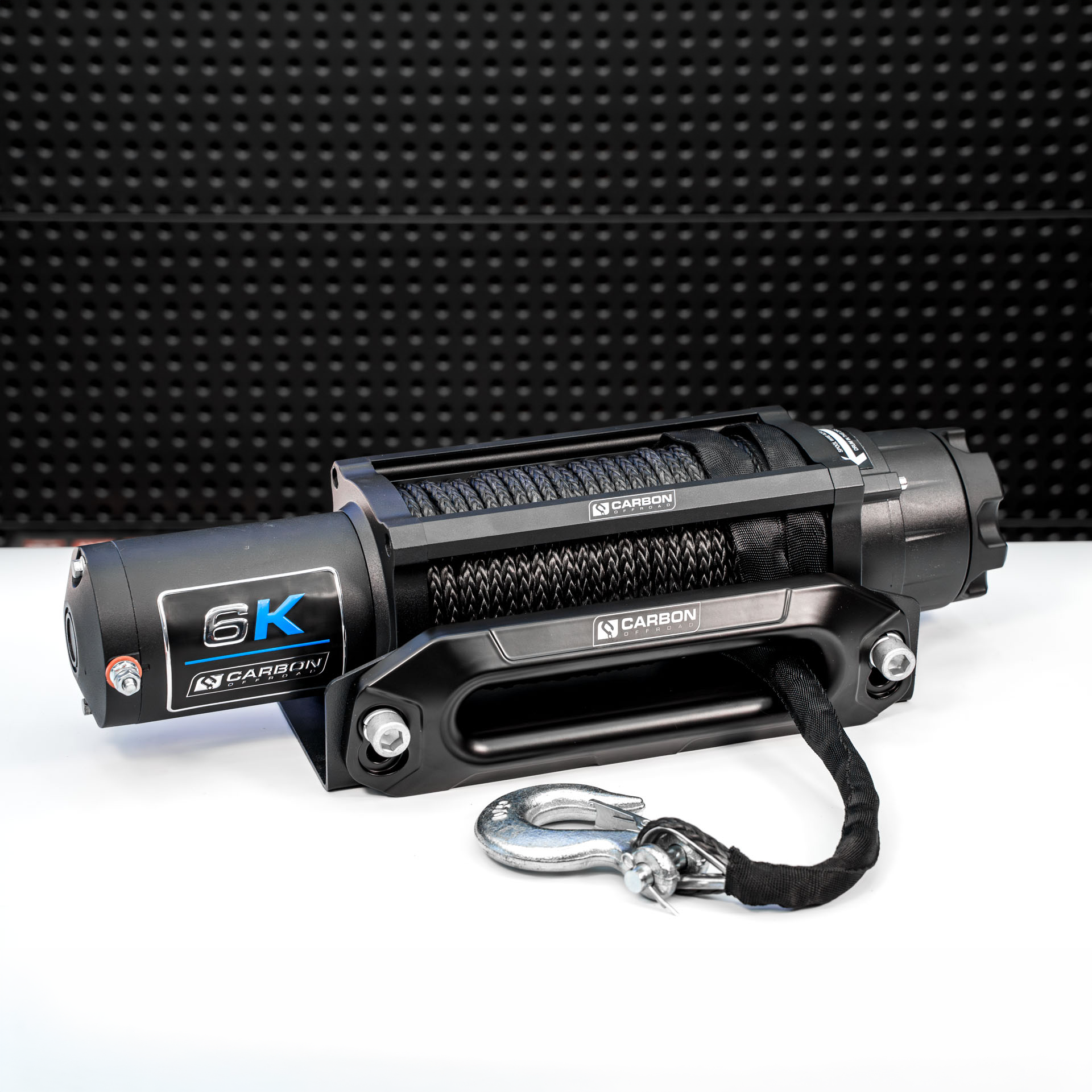 Carbon Offroad 6000lb Atv/Small 4x4 Winch