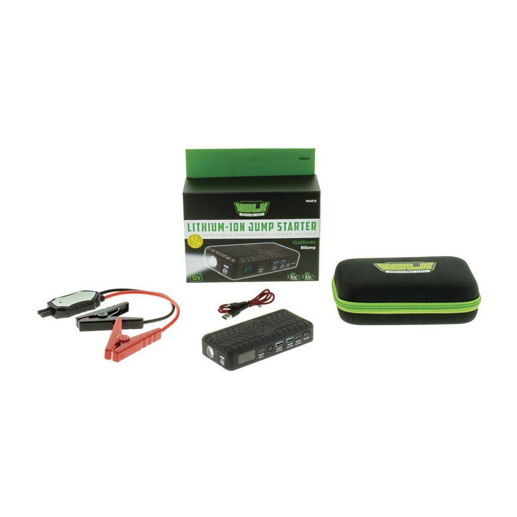Lithium-Ion Jump Starter - 10,400Mah - 800 Amp