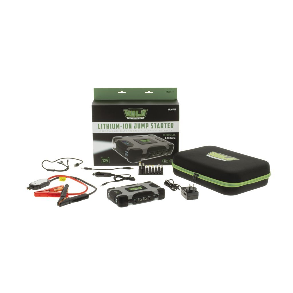 Lithium-Ion Jump Starter - 18,000Mah - 2,000 Amp