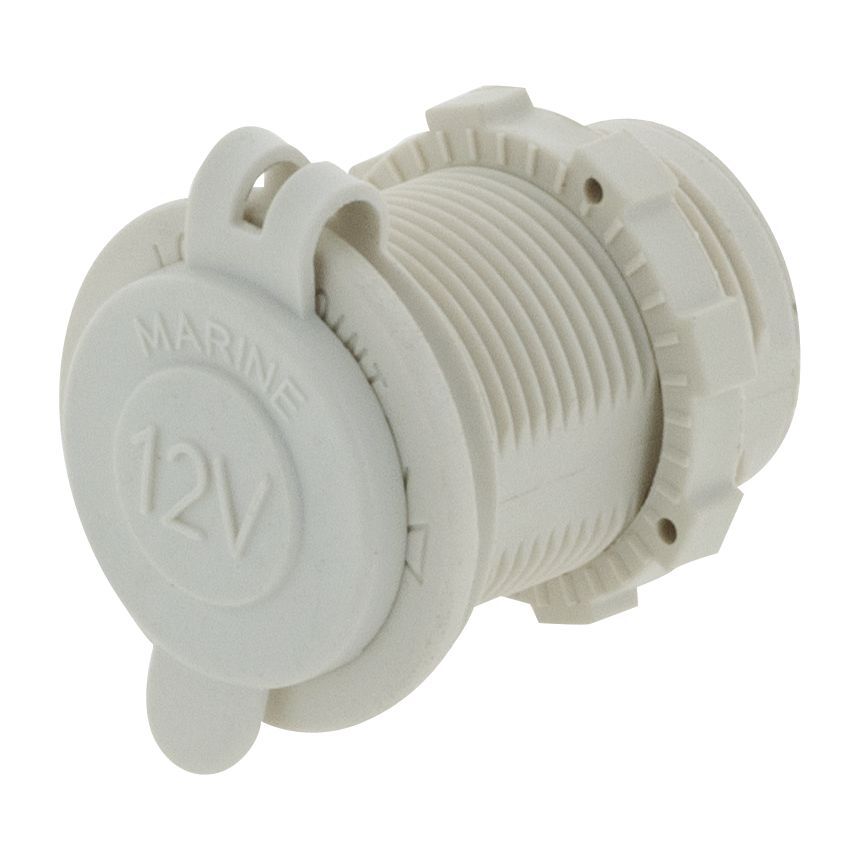 Accessory Power Socket White 12/24V 20A @12V Non Led