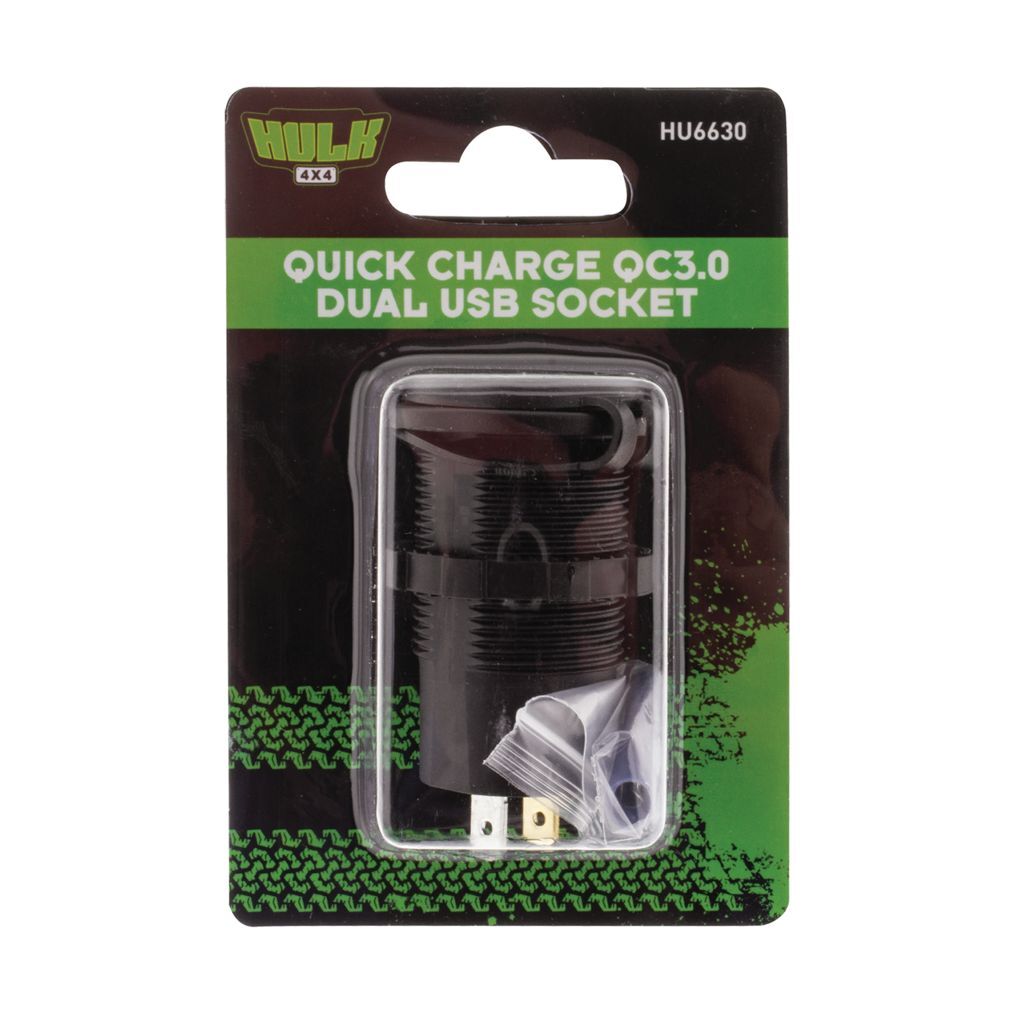 Quick Charge Socket Quick Charge Qc3.0 Dual Usb Socket