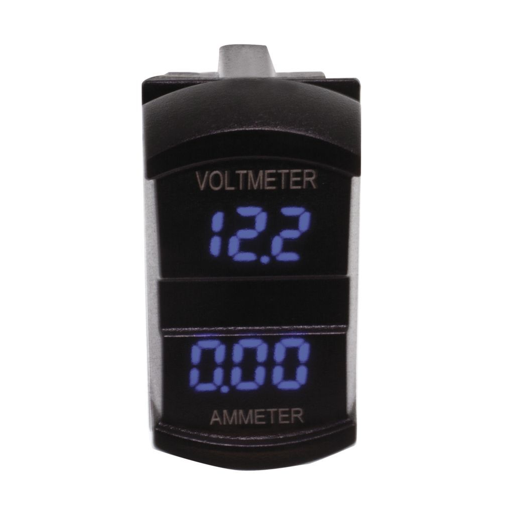 Switch Size Dual Voltmeter & Ammeter