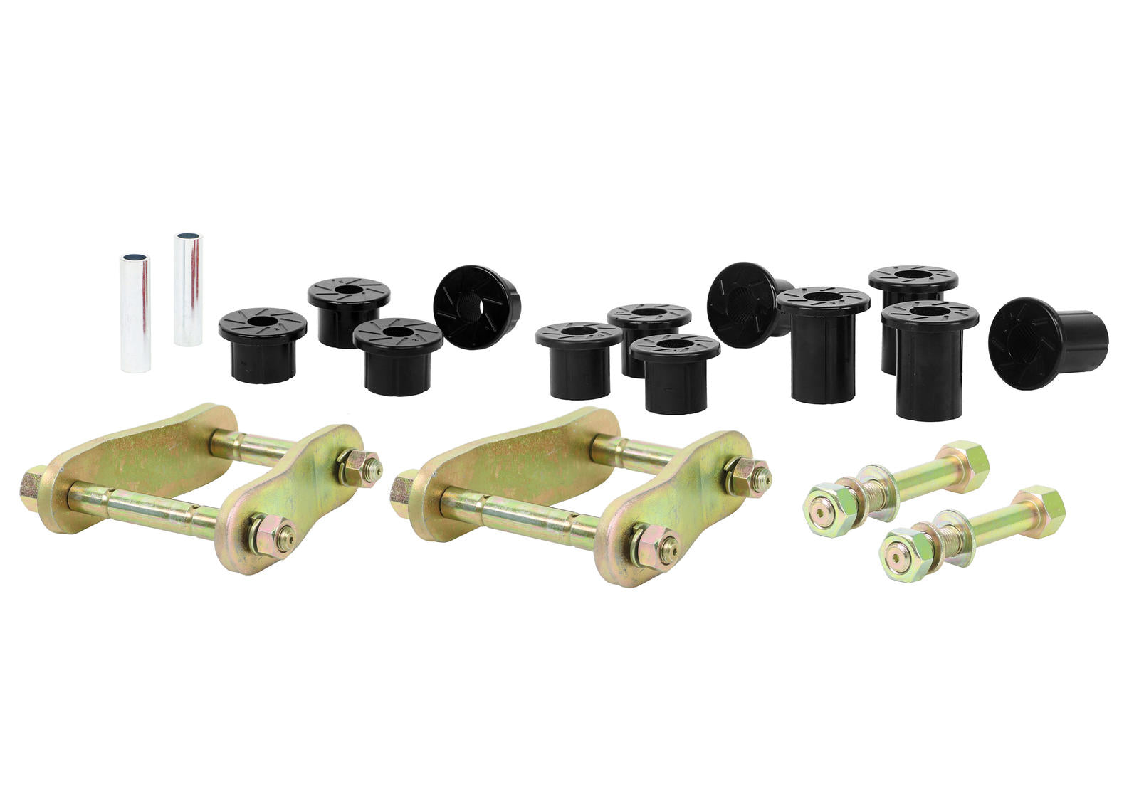 Rear Leaf Spring - Bushing And Greaseable Shackle/Pin Kit To Suit Toyota Hilux 2005-2015 And Foton Tunland 2wd/4wd