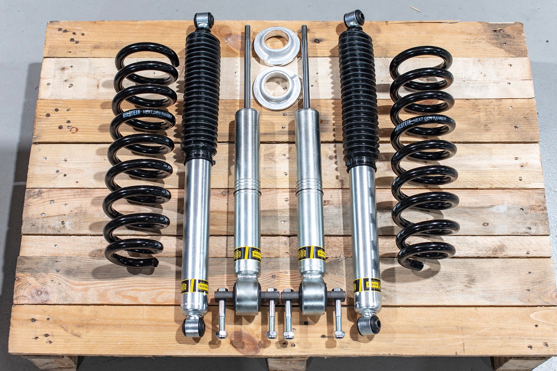 Ford Ranger Next Gen Bilstein Front and Rear Shocks with Front Coils