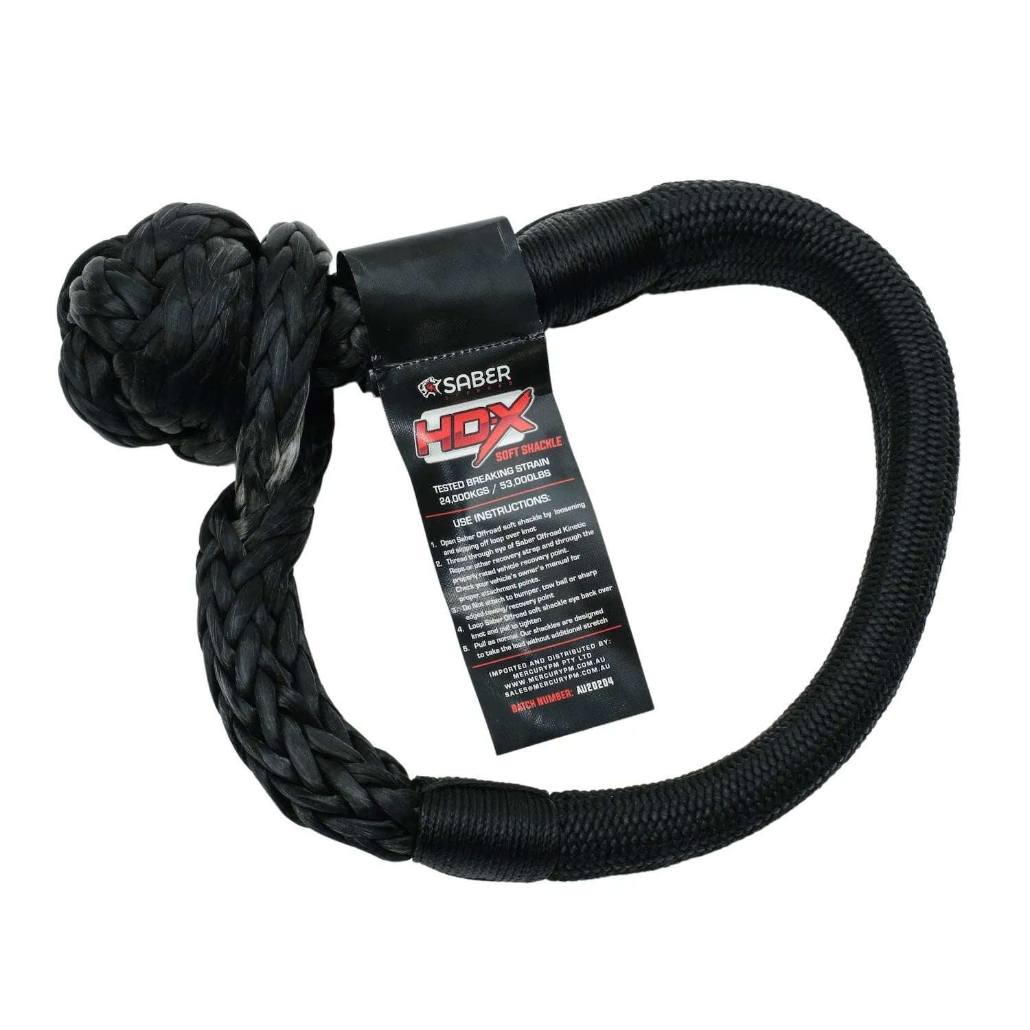 24,000KG HDX Soft Shackle with Technora Binding
