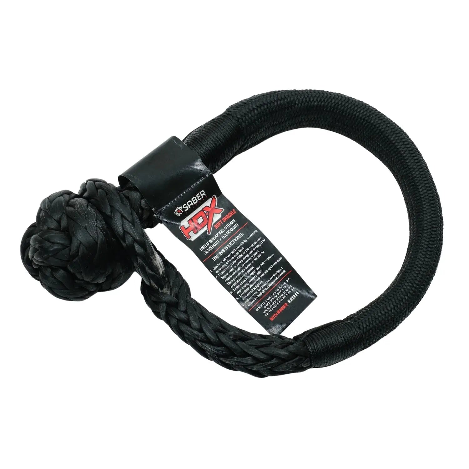 24,000KG HDX Soft Shackle with Technora Binding