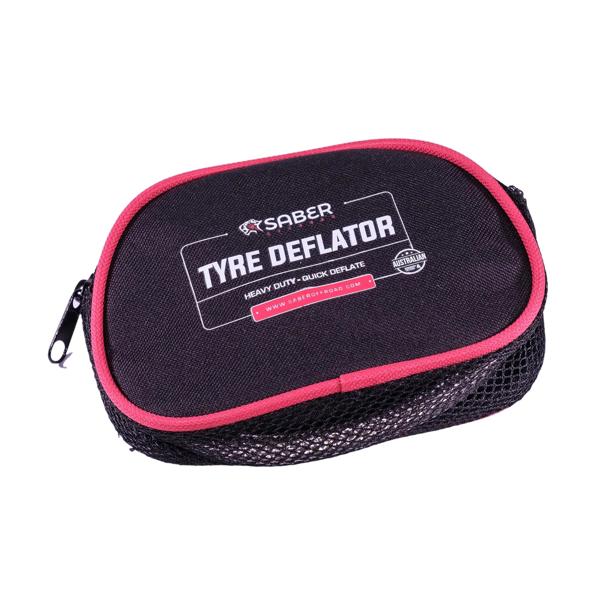 Quick Deflate Tyre Deflator with Glow in the Dark Face & Stainless Steel Braided Hose