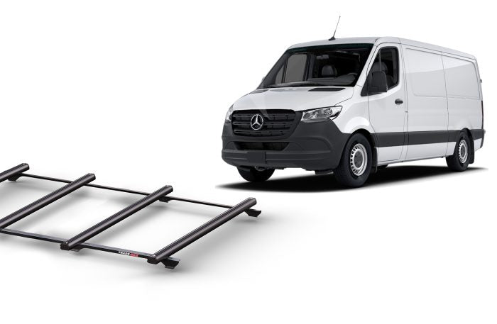 Thumbnail image of Mercedes Benz Sprinter MWB H/Roof (2019 - Current) Trademax Crossbars x 4