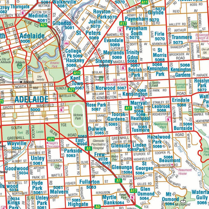 Adelaide And Region Map (9th Edition)