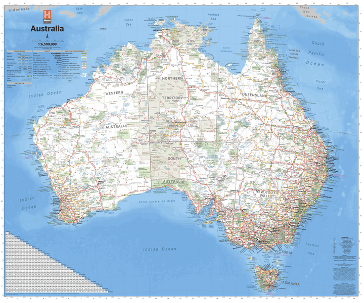 Australia Handy Map (12th Edition)