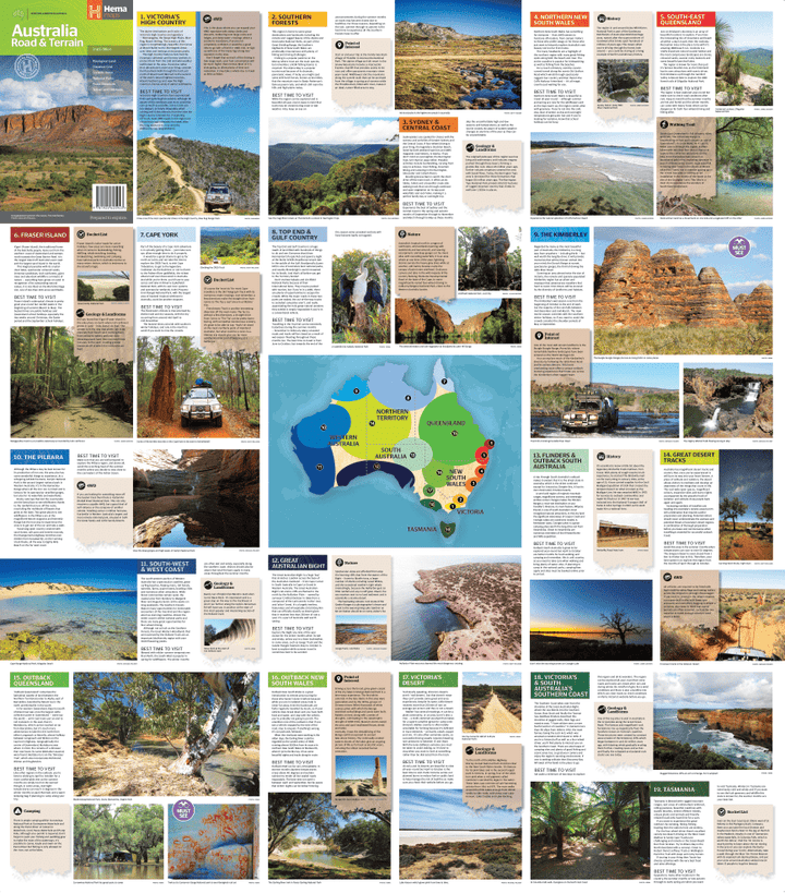Australia Road & Terrain Map (2nd Edition)