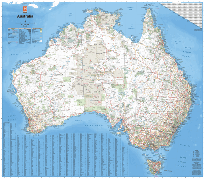 Australia Wall Map (12th Edition)