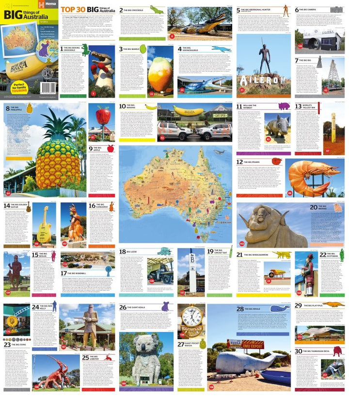 Big Things Of Australia Map (1st Edition)