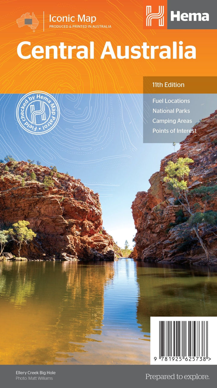 Central Australia Map (11th Edition)